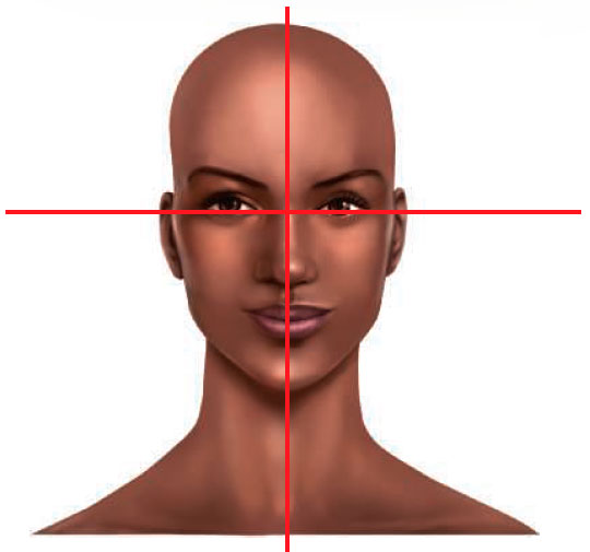 Measuring symmetry of the head